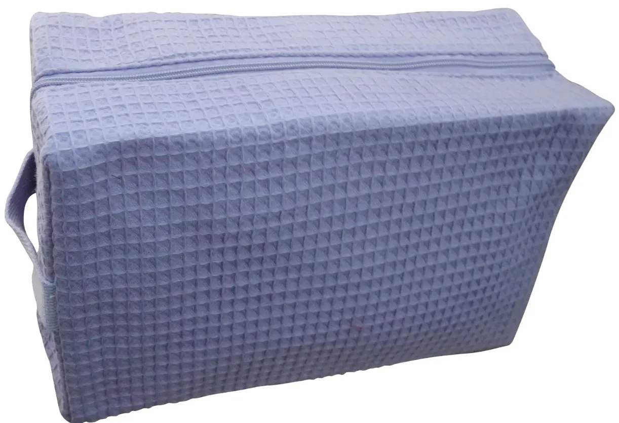 Waffle Weave Cosmetic Bag