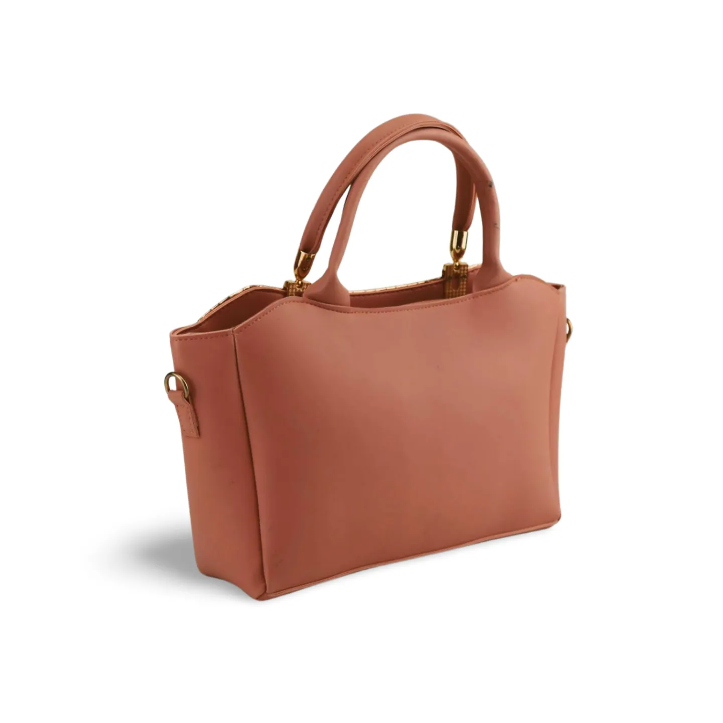 Women's Crossbody Tote Bag with Croc Skin Pattern - PU Leather - Multiple Colors