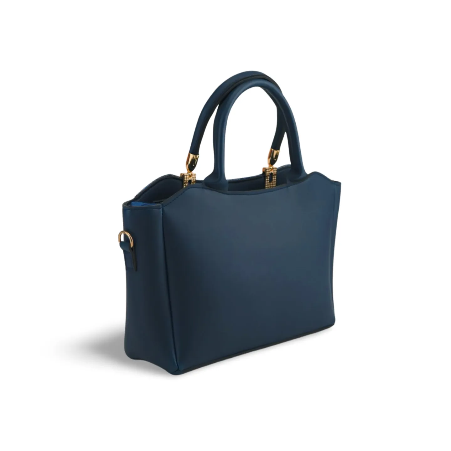 Women's Crossbody Tote Bag with Croc Skin Pattern - PU Leather - Multiple Colors