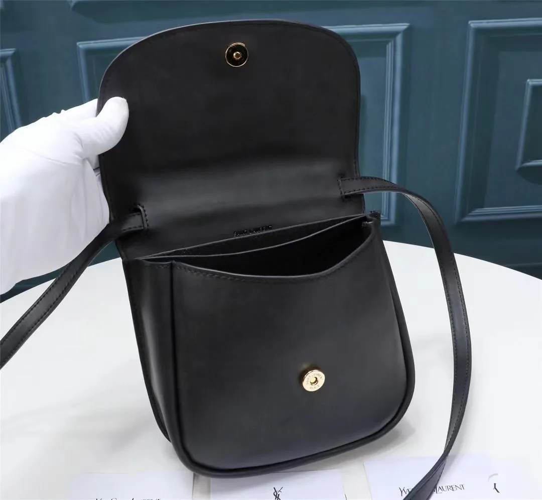 YSK182 Leather Crossbody Bag / 7.1x5.9x2.2inch